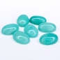 Preview: Weiße Jade Cabochons türkis18x13x5mm